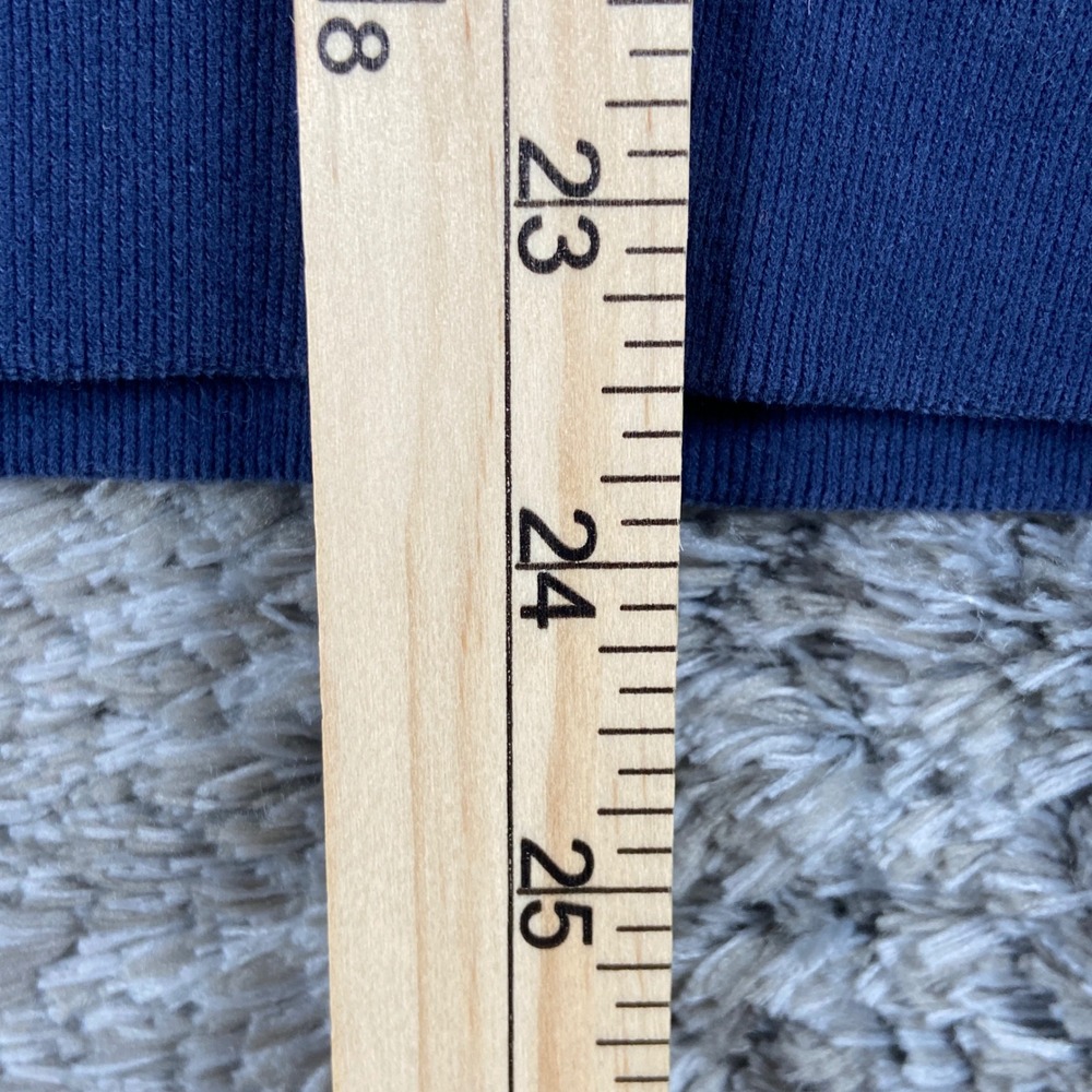 Vintage Aeropostale Hoodie Women L Blue Ath NYC 1987 Pullover Sweatshirt Y2K - Picture 4 of 7